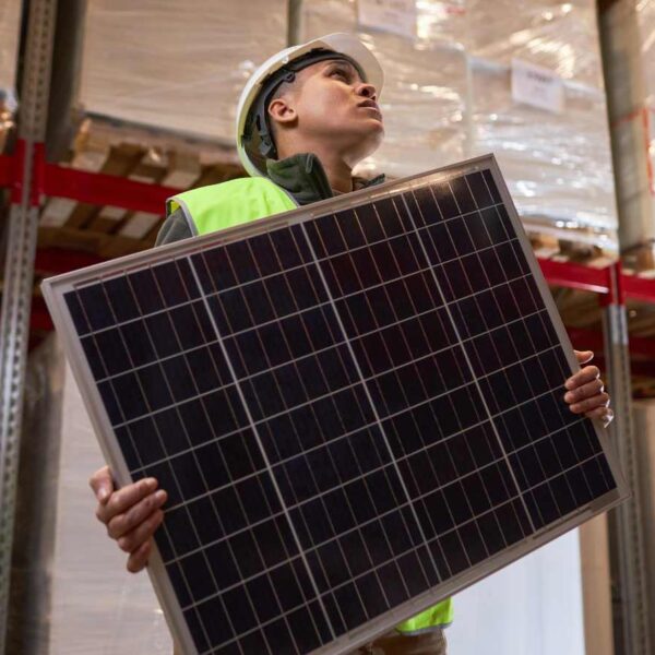 Dachmontage von Solarpanelen auf einem Einfamilienhaus in Mülsen bei Zwickau